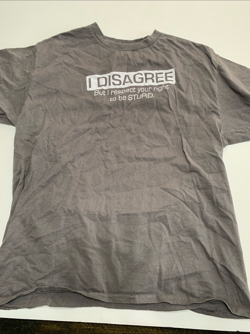 Basic Short-Sleeve Tee in Washed Gray